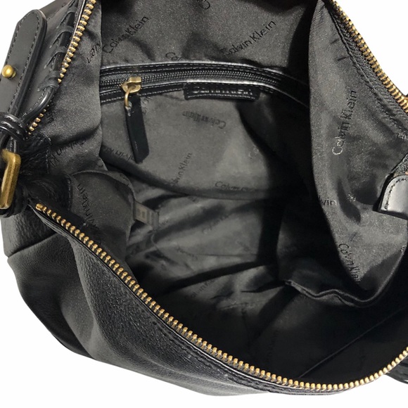 Calvin Klein Leather Studded Hobo Shoulder Bag - Picture 13 of 15
